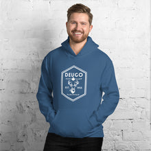 Load image into Gallery viewer, Unisex Deugo White Logo Hoodie - Oak&Feather