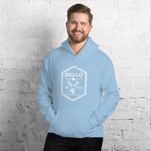 Load image into Gallery viewer, Unisex Deugo White Logo Hoodie - Oak&Feather