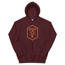 Load image into Gallery viewer, Unisex Deugo Orange Logo Hoodie - Oak&Feather