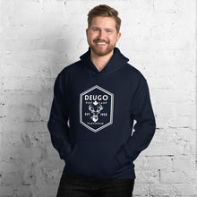 Load image into Gallery viewer, Unisex Deugo White Logo Hoodie - Oak&Feather