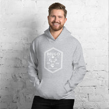 Load image into Gallery viewer, Unisex Deugo White Logo Hoodie - Oak&Feather