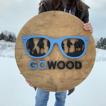 Load image into Gallery viewer, Round Stained Backer - Oak&Feather